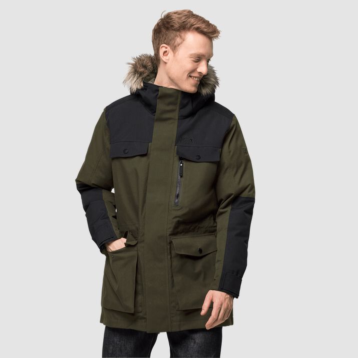 Parka Jack Wolfskin Glacier Bay Hombre Verdes Mexico-1957862